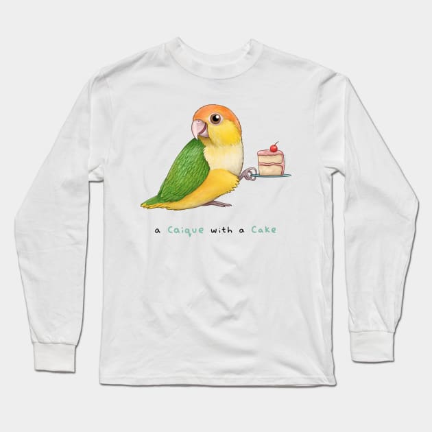 A Caique With A Cake Long Sleeve T-Shirt by Sophie Corrigan